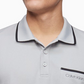 Camiseta Polo Masculina Calvin Klein Manga Curta Cinza Tamanho Médio