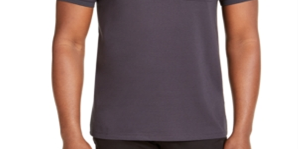 Camisa polo masculina Calvin Klein com ponta cinza tamanho extragrande