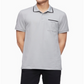 Camisa polo masculina Calvin Klein com ponta cinza, tamanho XXL