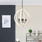 Chandelier, Hanging Light Fixture With Adjustable Chain For Kitchen, Bulb Not Included