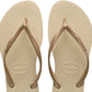 Havaianas Slim Flip Flop Feminino Amarelo Tamanho 8