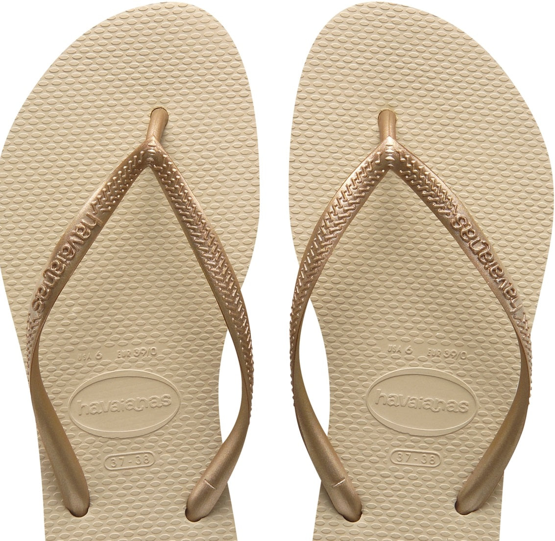 Havaianas Slim Flip Flop Feminino Amarelo Tamanho 8