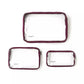 Conjunto de 3 bolsas de viagem transparentes Baggallini para mulheres, tamanho regular, roxo