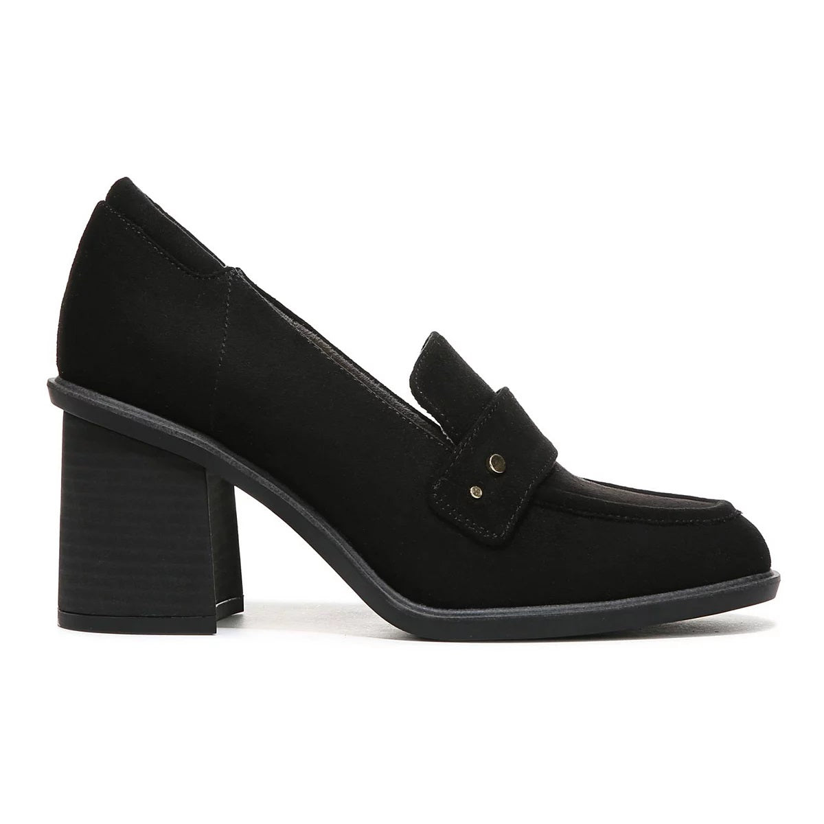 Dr. Scholl's Rumors Mocassim de Salto Bloco Feminino Preto Tamanho 6 M
