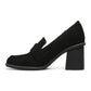 Dr. Scholl's Rumors Mocassim de Salto Bloco Feminino Preto Tamanho 6 M