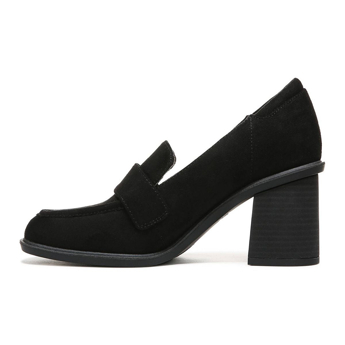 Dr. Scholl's Rumors Mocassim de Salto Bloco Feminino Preto Tamanho 6 M