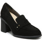 Dr. Scholl's Rumors Mocassim de Salto Bloco Feminino Preto Tamanho 6 M