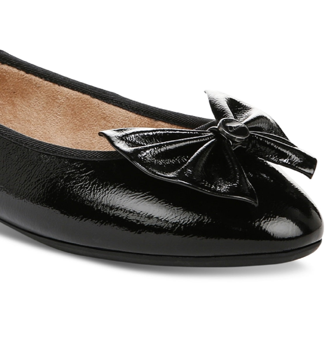 Sapatilhas de balé femininas Carmen Bow Circus Ny, pretas, tamanho 9 M