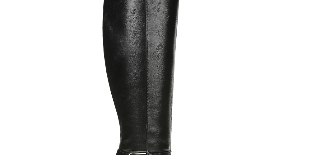 Bota feminina Life Stride Galina Wide Calf, preta, tamanho 7,5 W