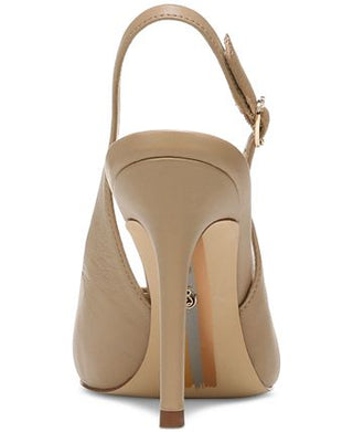 Sam Edelman Hazel Slingback Bico Fino Scarpin Feminino Marrom Tamanho 7,5 M