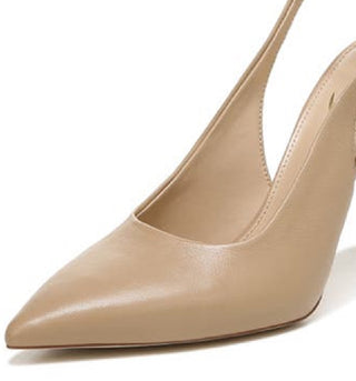 Sam Edelman Sapatos Femininos Hazel Slingback Salto Alto Marrom Tamanho 7