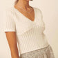Promesa - Keep It Simple Scalloped Pointelle Crop Top