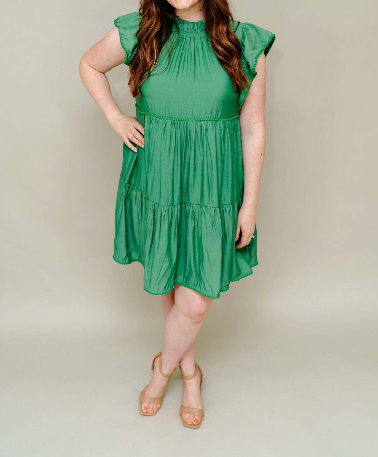 Jodifl - Lena Tiered Dress With Poms