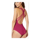Maiô feminino La Blanca Island Goddess com controle de barriga e alças, vermelho, tamanho 10