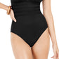 Maiô feminino La Blanca com costas cruzadas, preto