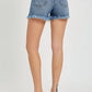 Risen - Reba High Rise Side Slit Shorts