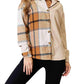 Double Take - Plaid Print Dropped Shoulder Shirt