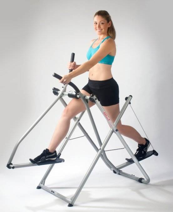 Equipamento de ginástica residencial Gazelle Edge Glider com DVD de treino