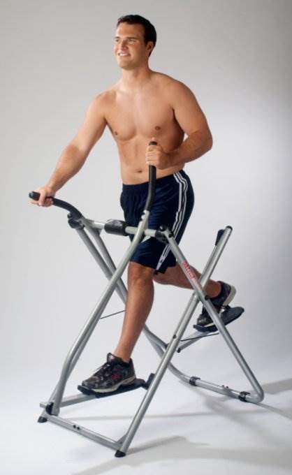 Equipamento de ginástica residencial Gazelle Edge Glider com DVD de treino