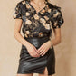 Entro - Floral & Ruffle Blouse