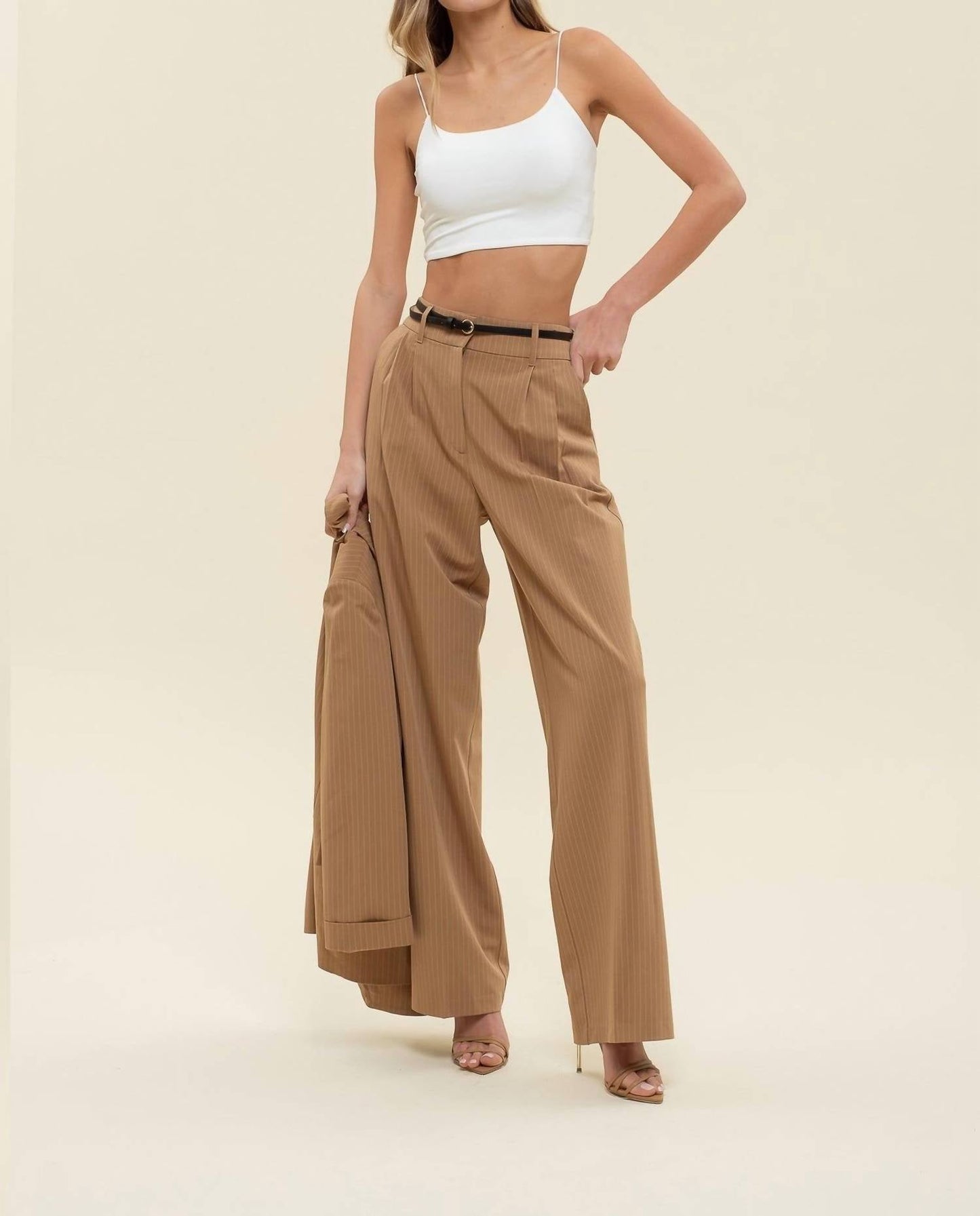 Blu Pepper - Pinstripe Trouser Pants