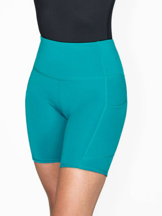 Body Wrappers - Recycled Poly Bike Short with Pockets