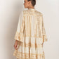 Greek Archaic Kori - Adrianne Short Ruffle Sleeve Dress