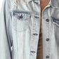 Risen - Relaxed Vintage Distressed Denim Jacket