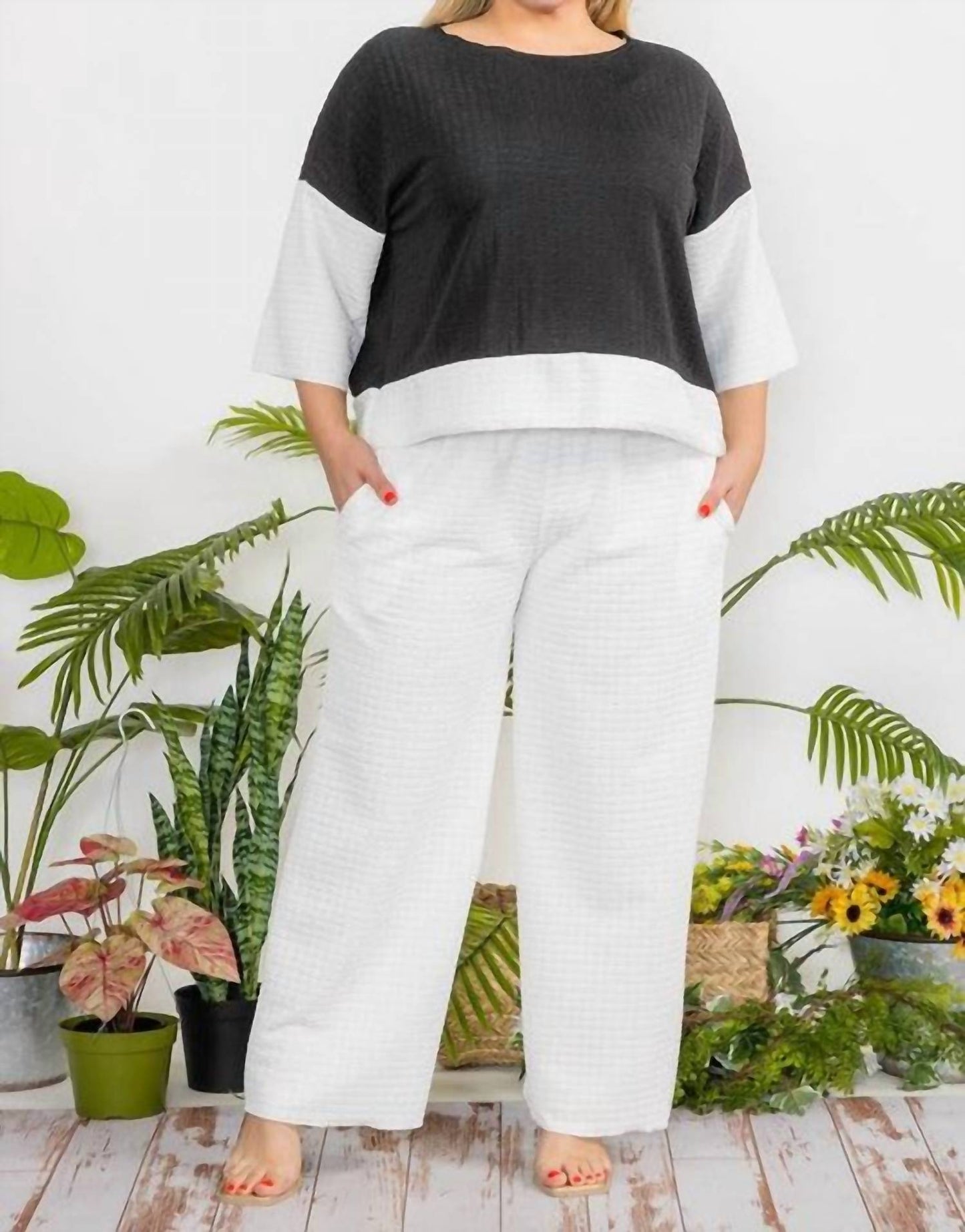 Karen T Design - Cozy Textured Two-piece Set