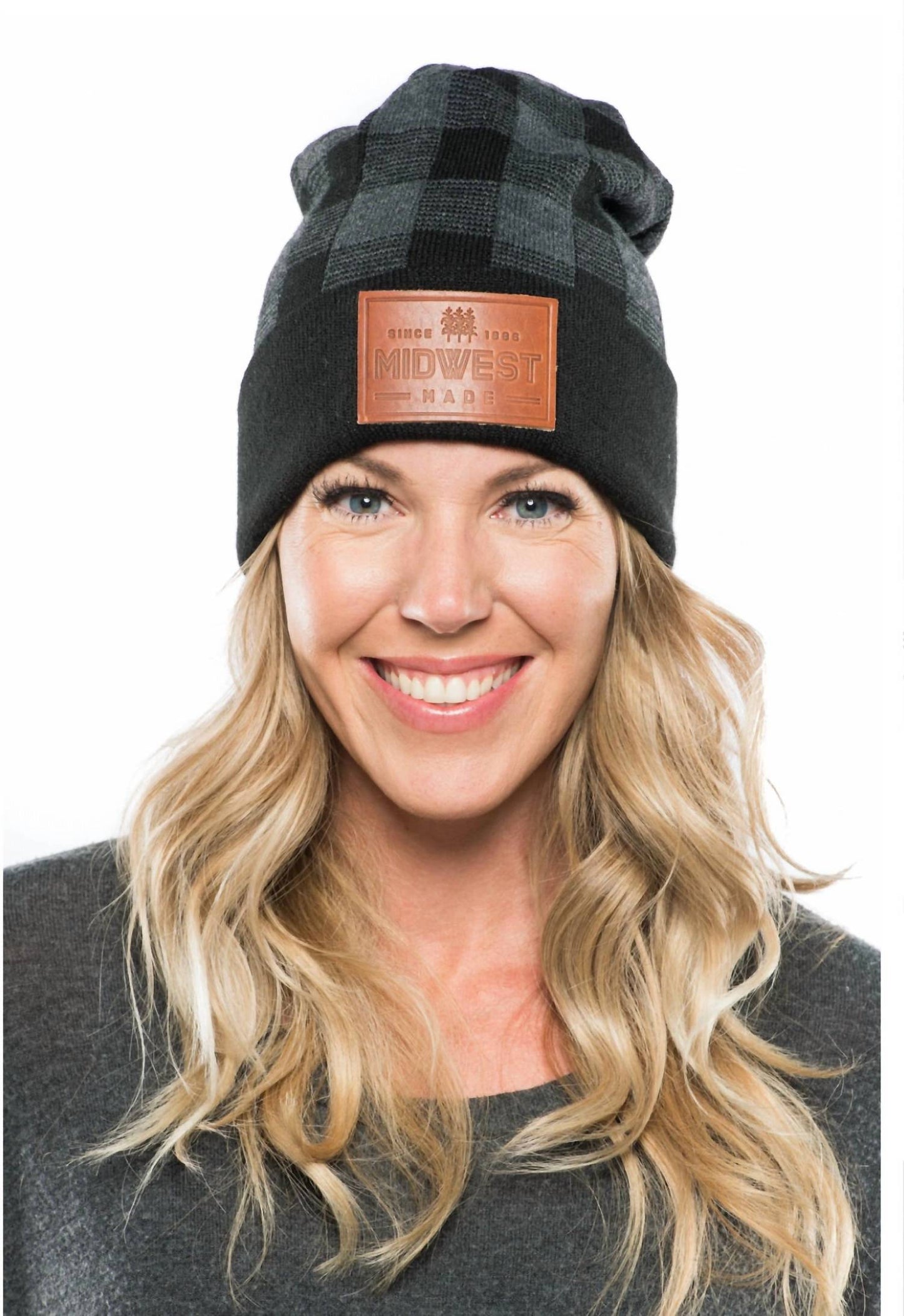 Cows X Cacti - Midwest Plaid Beanie