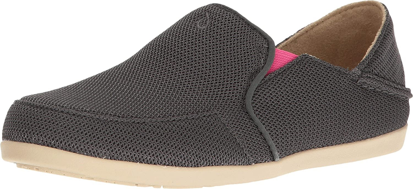 OluKai Tênis feminino de malha Waialua sombra escura/magenta