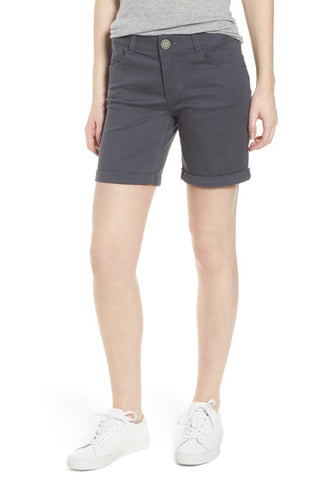 Shorts de sarja elástica Wit &amp; Wisdom Shadow 'Ab'Solution feminino, tamanho 8