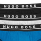 Pacote com 3 cuecas masculinas Boss Hugo, pretas, tamanho M