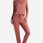 Danskin - Raglan Sleeve Crew Neck Sleep Set With Jogger