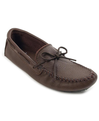 Tênis de direção masculino Minnetonka Moosehide marrom tamanho 12 M