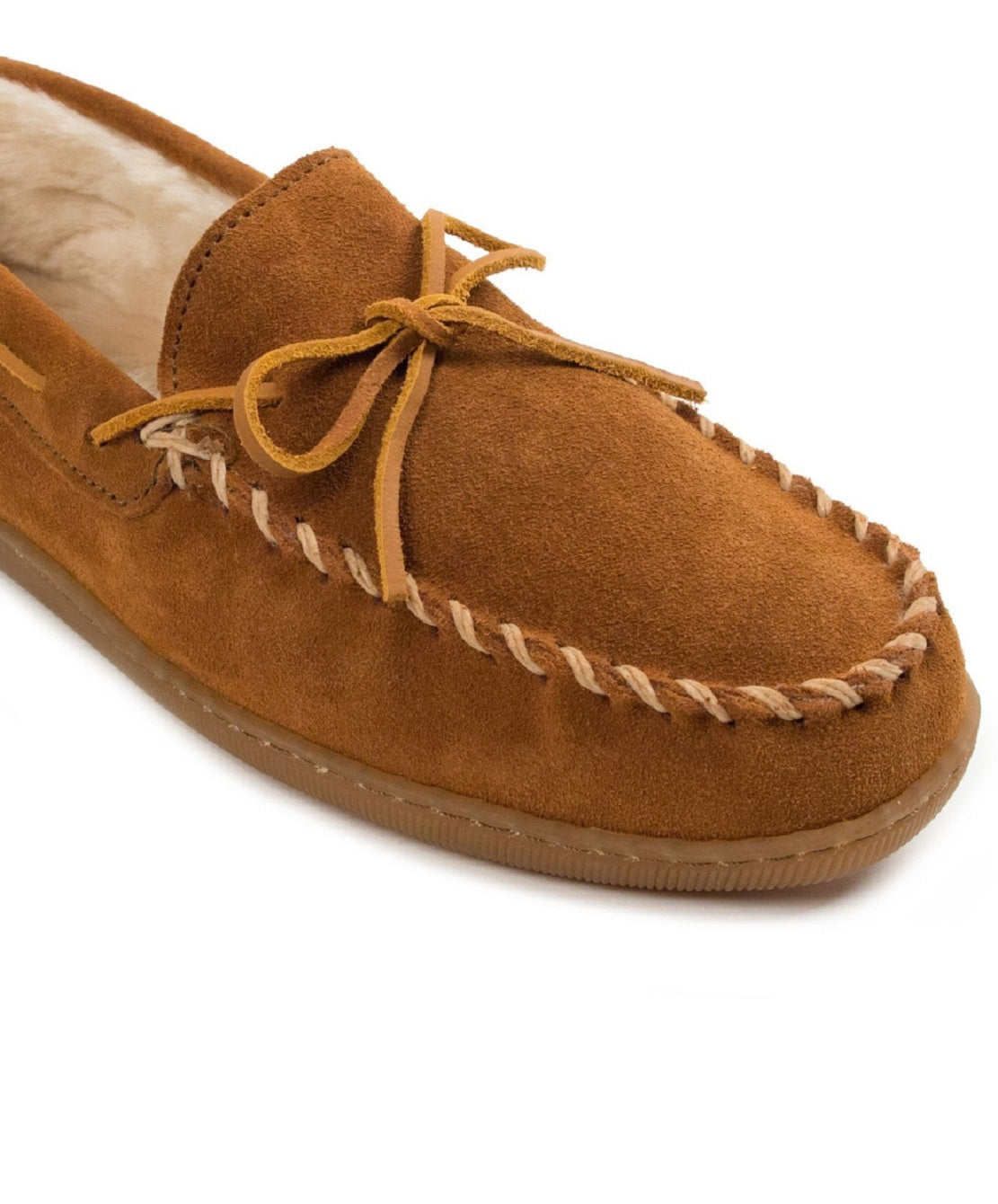 Mocassim de camurça masculino Minnetonka marrom tamanho 11 M
