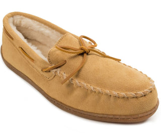 Mocassim de camurça masculino Minnetonka marrom tamanho 7 M