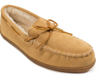 Mocassim de camurça masculino Minnetonka marrom tamanho 8 M