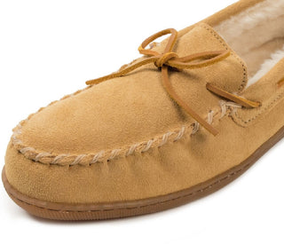 Mocassim de camurça masculino Minnetonka marrom tamanho 8 M