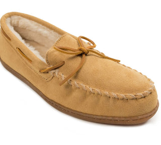 Mocassim de camurça masculino Minnetonka marrom tamanho 9 M