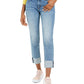 Calça jeans feminina KUT from the Kloth Catherine Raw Hem Boyfriend, azul, tamanho 16