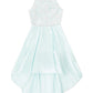 Vestido de renda plissado alto baixo da Speechless Girl's, azul, tamanho 8