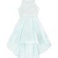 Vestido de renda plissado alto baixo da Speechless Girl's, azul, tamanho 8