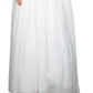 Vestido de festa feminino com decote profundo e decote profundo, tamanho 22, branco