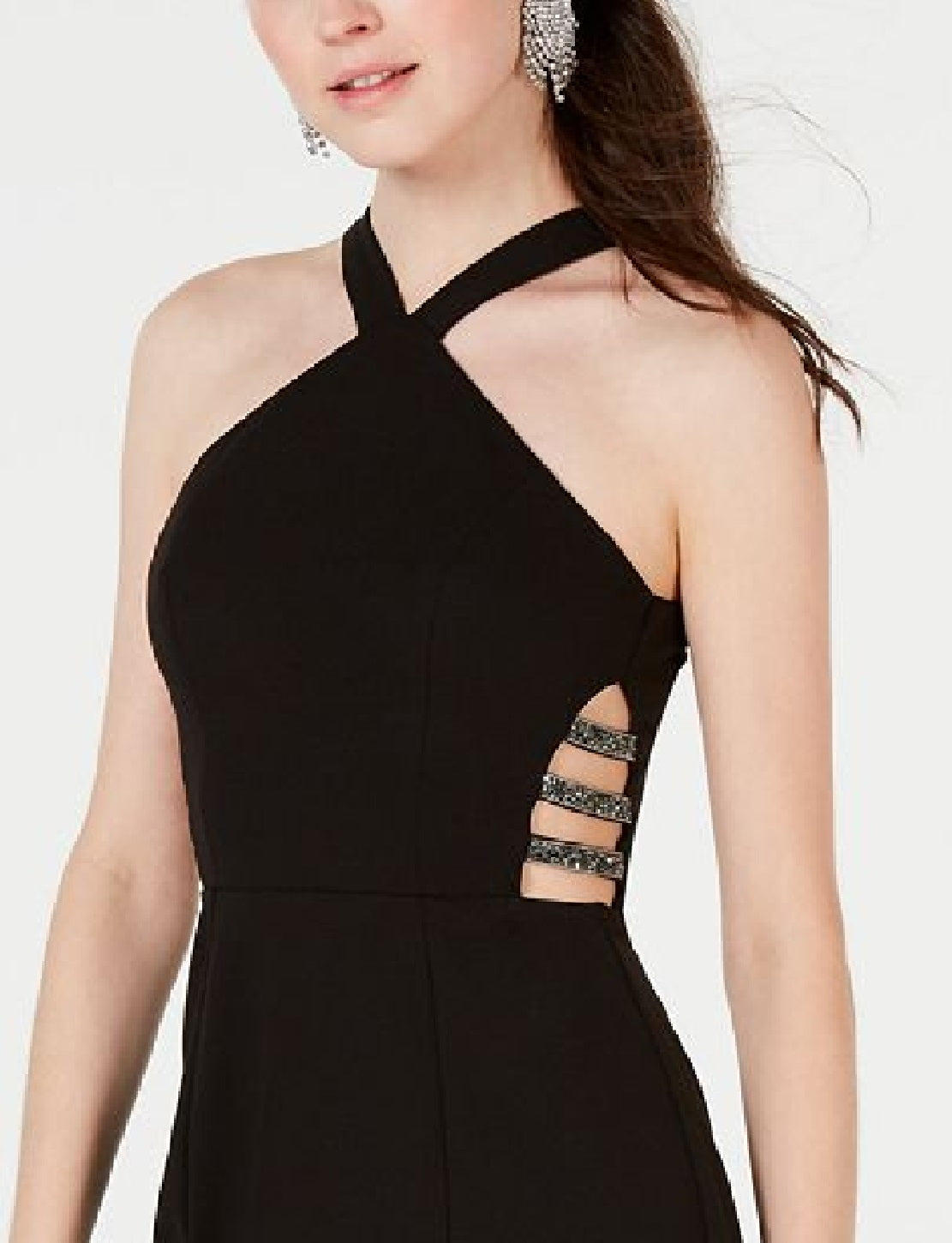 Vestido curto sem mangas feminino Speechless, preto, tamanho 0