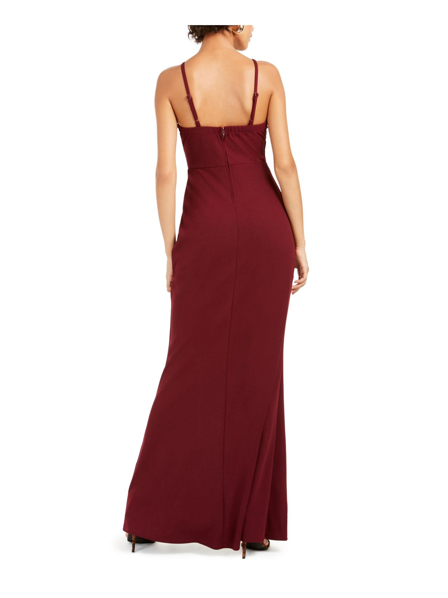Vestido infantil sem palavras com fenda recortada, vermelho, tamanho 3