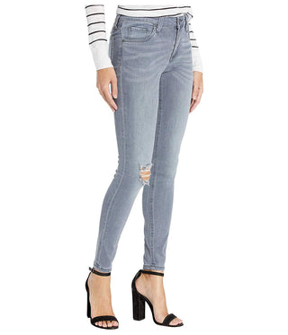 Calça jeans skinny rasgada Mia Toothpick da Kut From The Kloth, cinza, tamanho 8