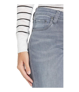 Calça jeans skinny rasgada Mia Toothpick da Kut From The Kloth, cinza, tamanho 8