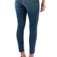Calça jeans skinny feminina Kut From The Kloth Donna com botões e cintura alta, azul, tamanho 2