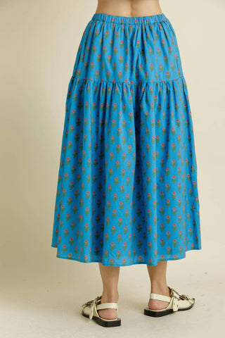 Aureum - Printed Midi Skirt